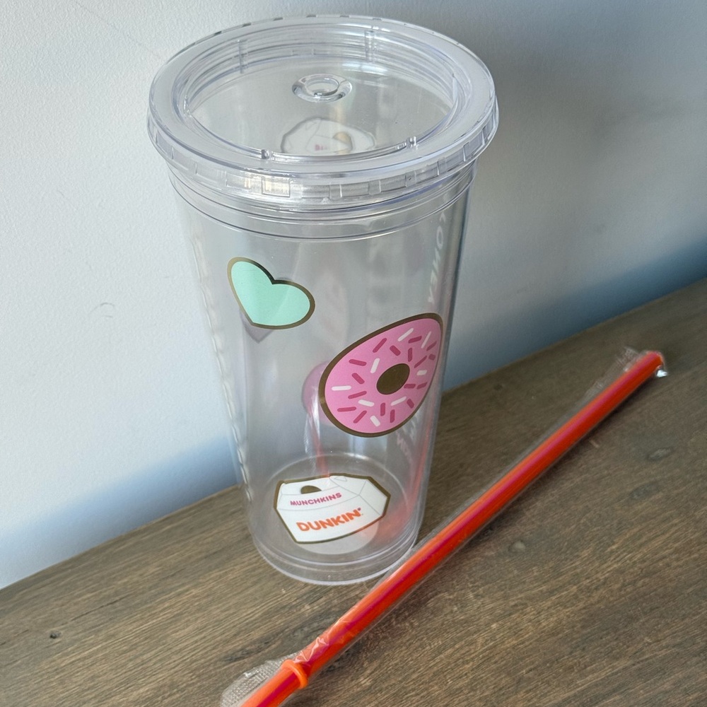 Dunkin' X Stoney Clover Clear Tumbler with Straw